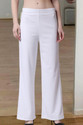 POPWINGS Flared Women White Trousers