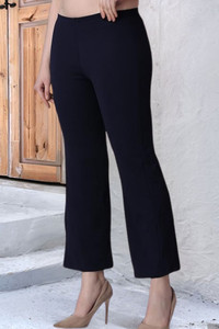 popwings women regular fit blue viscose rayon trousers