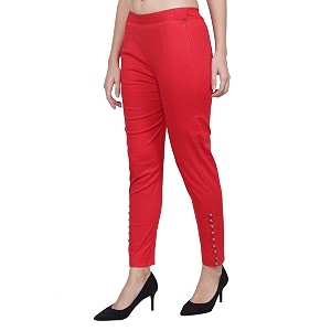 POPWINGS Womens Relaxed Fit Trousers