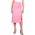 POPWINGS Women Casual Beige Long Slit Self
