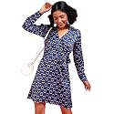 POPWINGS Women Casual Blue amp Black Dot