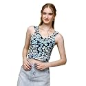 POPWINGS Women Casual Blue amp White Stripe