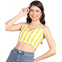 POPWINGS Women Casual Blue amp White Stripe