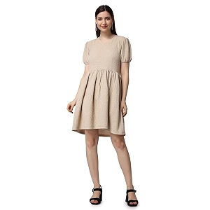 POPWINGS Casual Self Crush Design Solid Knee
