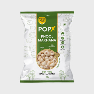 POPX Plain Makhana Size 12-15mm Makhana