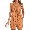 POPYOUNG Pajama Set for Women Summer 2 Piece Lounge Shorts Sets Sleepwear