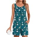 POPYOUNG Pajama Set for Women Summer 2 Piece Lounge Shorts Sets Sleepwear