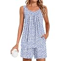 POPYOUNG Pajama Set for Women Summer 2 Piece Lounge Shorts Sets Sleepwear