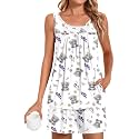 POPYOUNG Pajama Set for Women Summer 2 Piece Lounge Shorts Sets Sleepwear
