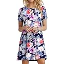 POPYOUNG Women39s Dress Fall Outfits Casual Midi