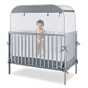 Porayhut Portable Baby Crib Net Safety Mesh Tent,Pop up Infant Mosquito Net, See Through Canopy Netting Cover for Baby&amp;Toddler to Keep Baby from Climbing Out.