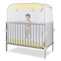 Porayhut Portable Baby Crib Net Safety Mesh Tent,Pop up Infant Mosquito Net, See Through Canopy Netting Cover for Baby&amp;Toddler to Keep Baby from Climbing Out.