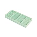 Porcelain Watercolor Palette - 10 Well Ceramic Artist Paint Palette with Mixing Tray for Painting and Craft Projects（Green）