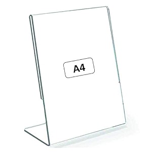 porpoise a4 size acrylic tent card holder display stand a4 paper holder signage holder a4 size acrylic photo frame a4 meeting stand pack of 1