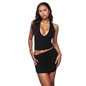 PORRCEY Women Sexy Casual 2 Piece Leopard Cheetah Print Mini Dress