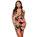 PORRCEY Women Sexy Casual 2 Piece Leopard Cheetah Print Mini Dress
