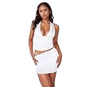 PORRCEY Women Sexy Casual 2 Piece Leopard Cheetah Print Mini Dress