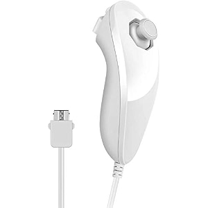 porro fino compatible wii nunchuck controller for wii console white color