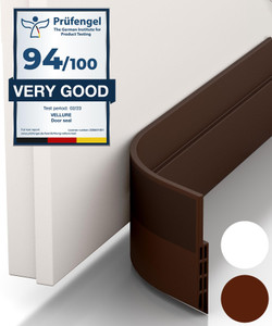 porslin door draft insect dust stopper weather stripping adhesive door mounted stopper self-adhesive windowdoor tape for seal cockroach insect bugs stopper 1 meter door mounted door stopper brown