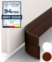 Porslin Door Draft Insect Dust Stopper Weather Stripping Adhesive Door Mounted Stopper Self-Adhesive Window/Door Tape for Seal, Cockroach Insect Bugs Stopper 1 Meter Door Mounted Door Stopper (Brown)