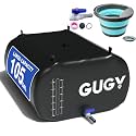 Portable 105 Gallon Water Bladder for Truck Bed,Carrier Cart Large Water Bob Bathtub Emergency Water Bladder for Outdoor RV &amp; Car Camping,Water Storage Bladder with Spigot,Overflow Kit-Black 400L