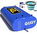 Portable 143 Gallon Water Bladder for Truck Bed,Carrier Cart, Large Water Bob Bathtub Emergency Water Bladder for Outdoor RV & Car Camping,Water Storage Bladder with Spigot,Overflow Kit-Blue 540L