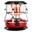 2-in-1 Portable Kerosene Heater with Stove, 9000 BTU Adjustable Indoor/Outdoor Kerosene Heater for Camping, Ice Fishing & Emergency Use (Red)