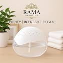 Portable 3-in-1 Air Purifier, Aroma Diffuser & Air Humidifier with 500ml Water Tank – Electric Revitalizer with 2 Free Essential Oils (10ml Each) for Home, Office, Bedroom & Spa (White)