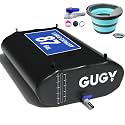 Portable 87 Gallon Water Bladder for Truck Bed &amp; Carrier Cart Water Bob Bathtub Emergency Water Bladder for Outdoor RV &amp; Car Camping Water Storage Bladder with Spigots and Overflow Kit-Black 330L