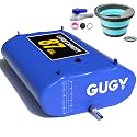 Portable 87 Gallon Water Bladder for Truck Bed, Carrier Cart Water Bob Bathtub Emergency Water Bladder for Outdoor RV &amp; Car Camping, Water Storage Bladder with Spigots and Overflow Kit-Blue 330L