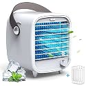 Portable Air Conditioner, 3 in 1 Personal Air Conditioner, Quiet Air Cooler Fan/Humidifier, Build-in Ice Tray, USB Interface, Mini Air Conditioner for Bedroom Office Camping Outdoor