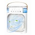 Portable Air Conditioner Fan, Mini Evaporative Air Cooler with 7 Colors LED Light, 1/2/3 H Timer, 3 Wind Speeds and 3 Spray Modes for Your Desk, Kitchine
