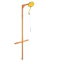 Portable Air Conditioner Hoist Tool - Self-Locking Hand Winch &amp; Bracket for High-Altitude Installations 5HP Outdoor Lift Equipment with 25m Crane - Ideal for Professional
