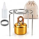Portable Alcohol Camping Stove with Stand, Mini Alcohol Burner Stove 5PCS
