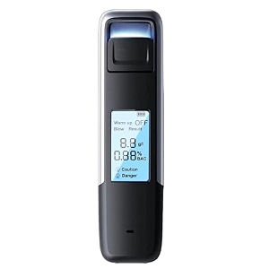 portable alcohol tester with high precision conductor and digital lcd screen breath tester personal amp professional alcohol testing device for travel driving work and safety with enhanced accuracy