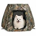 Portable Assembly-Free Dog Tent, Ventilation Outdoor Indoor Dog House, Sunshade Camping Pet Tent for Dogs with Non-Slip Cushion, Foldable Dog Tent with Zipper Door Up to 25LB