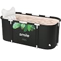 Bath tub for adult for bathroom Tub for Home SPA, Maintains Hot &amp; Cold Temperature, Drainage Hole, Thickened Layer for Hot and ice bath tub for adults (Smail)
