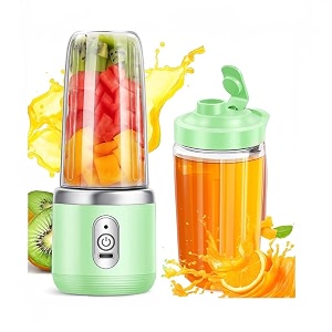 portable blender electric juicers fruit mixers usb rechargeable smoothie mini personal juicer 6 blades 3gears with 1500 mah rechargeable battery green smoothie blender