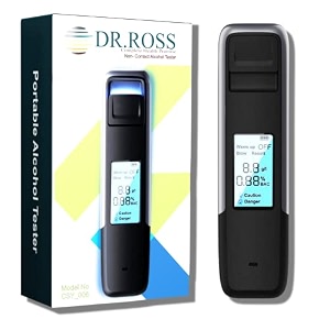 portable breathalyzer with lcd digital display for personal professional-grade accuracy breath alcohol tester with usb rechargeable