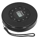 Portable CD Player, Rechargeable CD Player with Built in Speakers Anti Skip Function 1500mAh Battery Supports, Memory Play Function for Car Home Travel Outdoor Use (Black Without BT)