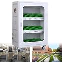 Portable Charging Locker with USB Station, 6-Ports Cell Phone Charging Station with Wheels &amp; Combination Lock for Schools, Churches, Airports - Rechargeable Mobile Storage Solution