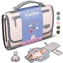 Alatino Portable Diaper Changing Pad, Wipe Clean, Large 25x22,Light Pink