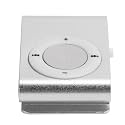 Portable Digital Music Media Player MiniMP3 BackClip Player with Earphone and USB Cable with Builtin Memory Expansion Supports to 8gb Slot Your on (Silver)