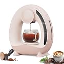 Portable Drip Coffee Maker, Single-Serve Coffee Maker, 85 °C Constant Temperature, 20S Fast Heating Extraction, 240ml Removable Water Tank for Office Home Pink-Powdered