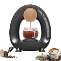 Portable Drip Coffee Maker, Single-Serve Coffee Maker, 85 °C Constant Temperature, 20S Fast Heating Extraction, 240ml Removable Water Tank for Office Home Black-Powdered