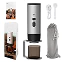 Portable Electric Espresso Coffee Maker, Rechargeable Capsule Machine, 90ML Tank, 120ML Cup, 5 Colors (High-end Starry Grey version, with velvet bag for stand)