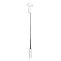 Portable Extendable Selfie Stick for Photo Video Vlog Live Streaming 360 Degree Rotating (White)