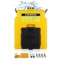 Portable Eye Wash Station OSHA Approved, 14 Gallon Wall Mounted Eyewash Stations, Dual Spray Emergency Eye Wash Station Lasting for 15 Minutes, First Aid Eyewash Units, Eyes Irrigation Equipment