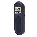 Portable FM Radio with LCD Display, Clip On Design, Pocket Size Digital Tuning Radio with Earphones USB Cable for Home, Outdoor, Travel, Emergency for Elderly and Parents (Black)