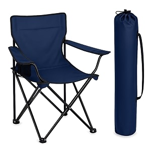 portable foldable camping chair for adults with armrest amp cup holder lightweight folding outdoor chair for camping fishing beach picnic travel lawn garden amp patio multicolor